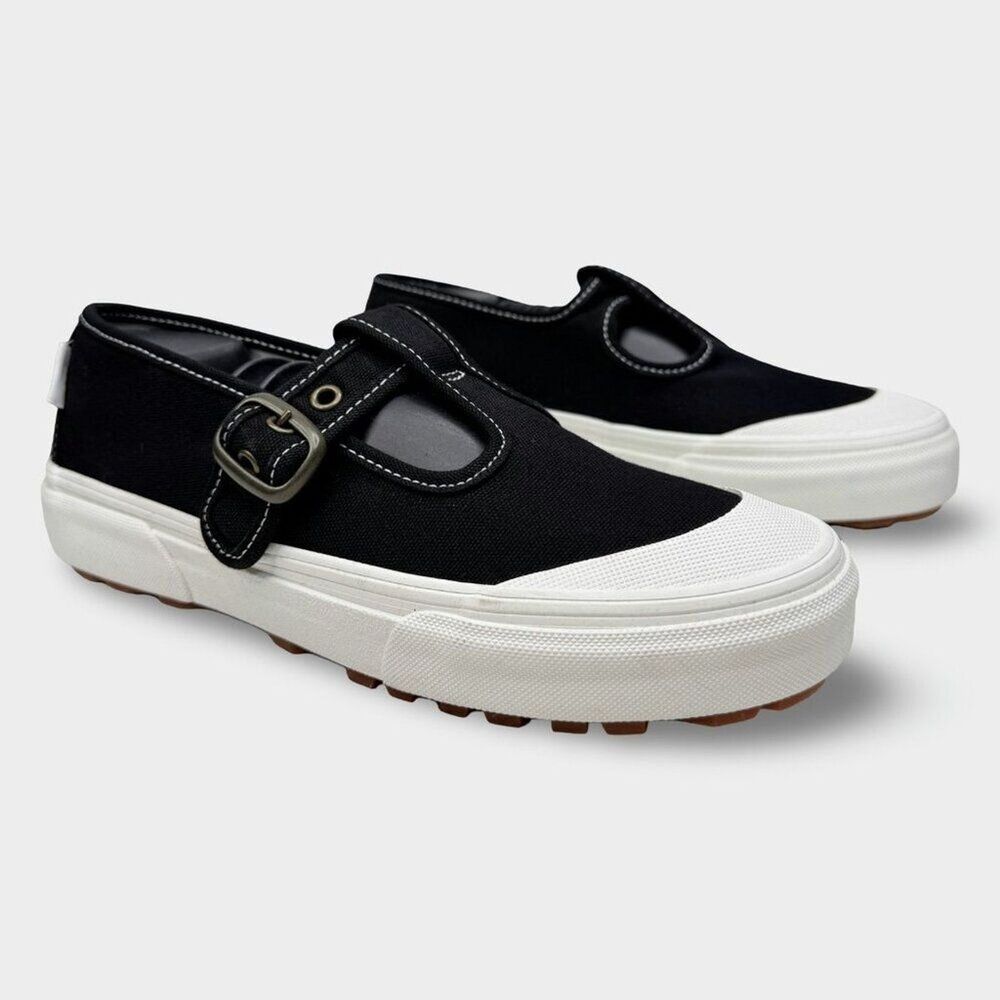 Vans Style 93 Mary Jane Black Canvas Shoes 9.5
